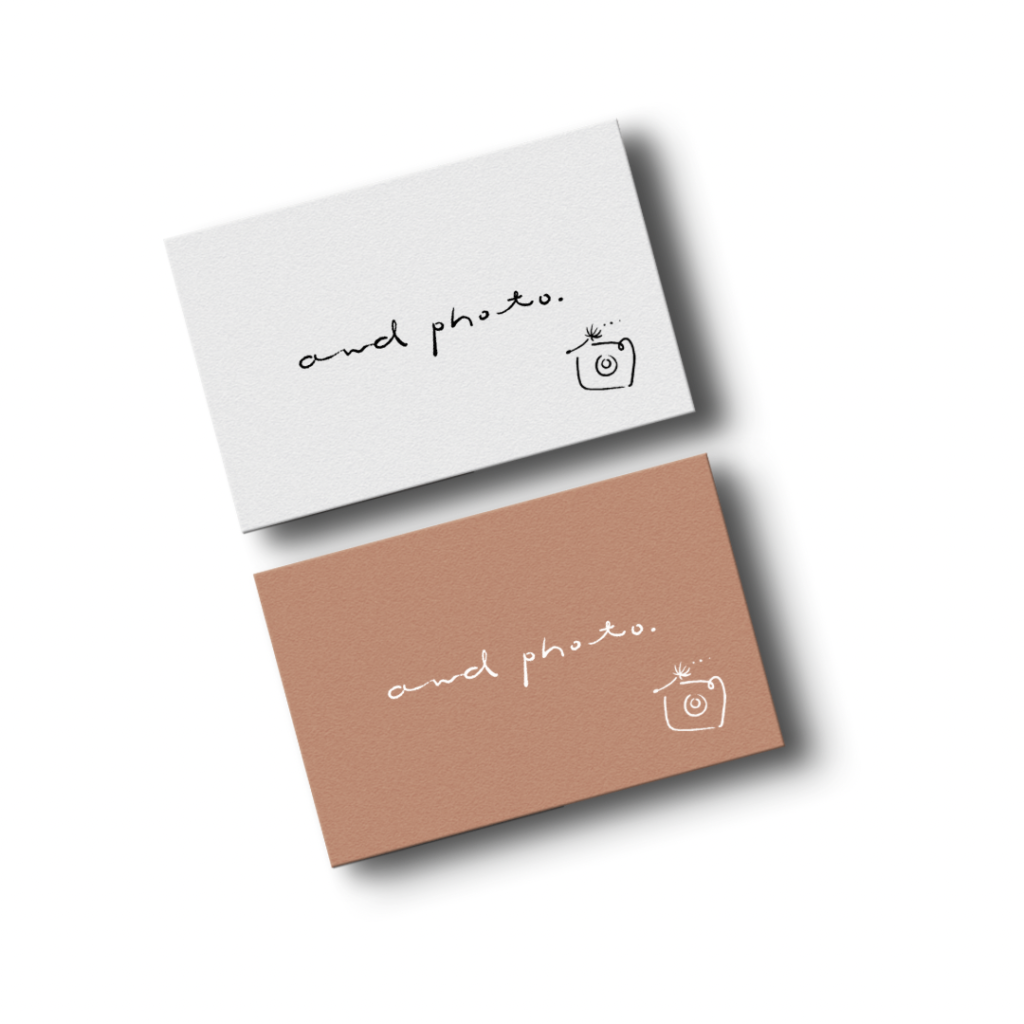 フォトグラファー　イラストロゴ　手描きロゴ　たんぽぽロゴ